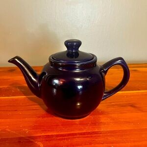 Navy blue teapot